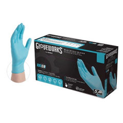 1638-Ammex Xtreme 5 mil Nitrile Powder Free Gloves